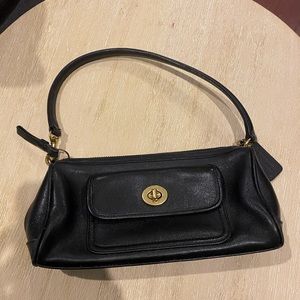 Black vintage coach handbag